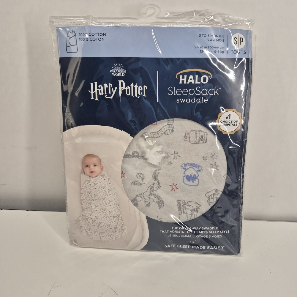 HALO SleepSack Harry Potter Cotton Wearable Swaddle Blanket Small 3-6 Months